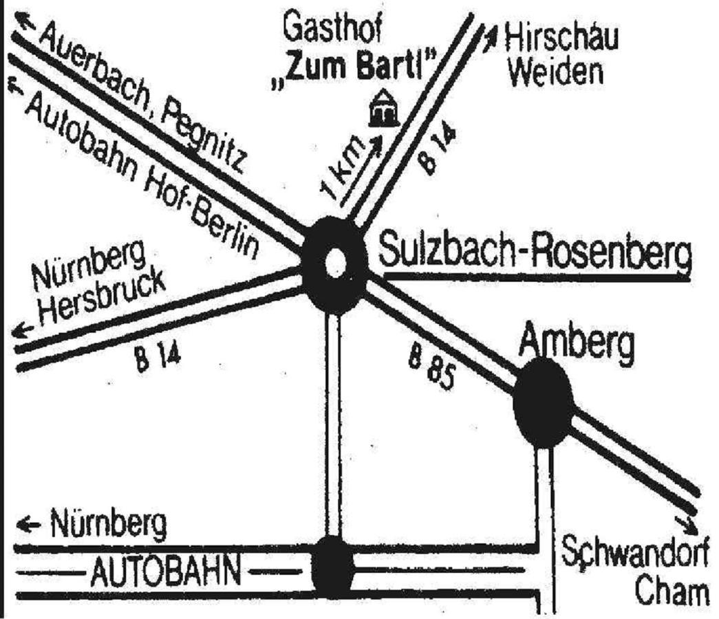 Hotel-Gasthof "Zum Bartl" Sulzbach-Rosenberg Eksteriør bilde